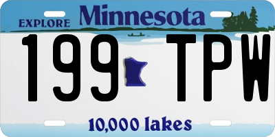 MN license plate 199TPW