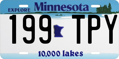 MN license plate 199TPY