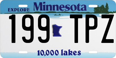 MN license plate 199TPZ