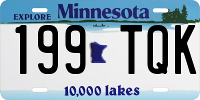MN license plate 199TQK