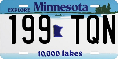 MN license plate 199TQN
