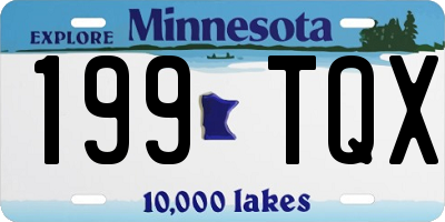MN license plate 199TQX