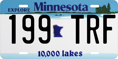 MN license plate 199TRF