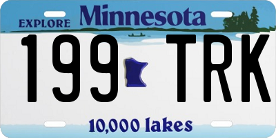 MN license plate 199TRK