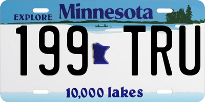 MN license plate 199TRU