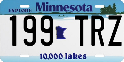 MN license plate 199TRZ