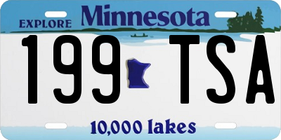 MN license plate 199TSA