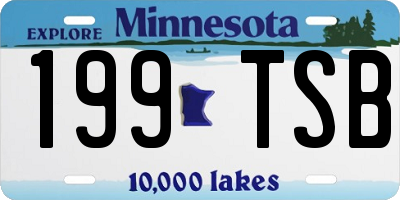 MN license plate 199TSB