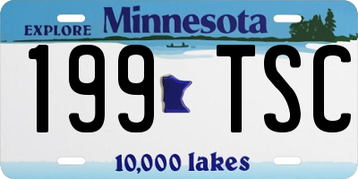 MN license plate 199TSC