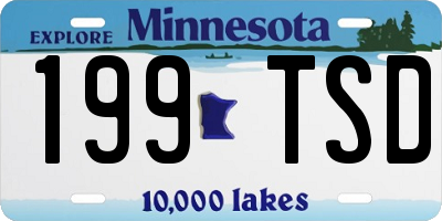 MN license plate 199TSD