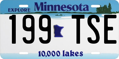 MN license plate 199TSE
