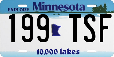 MN license plate 199TSF