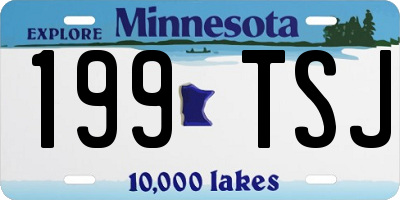 MN license plate 199TSJ