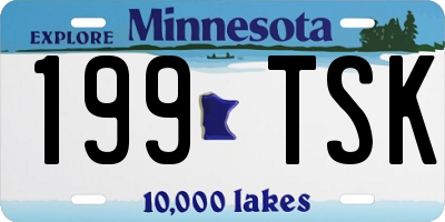 MN license plate 199TSK