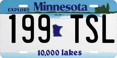 MN license plate 199TSL