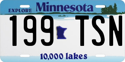 MN license plate 199TSN