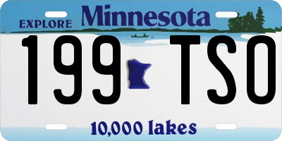 MN license plate 199TSO