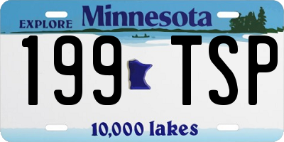 MN license plate 199TSP