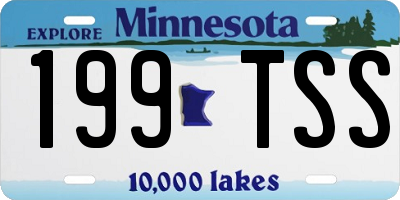 MN license plate 199TSS