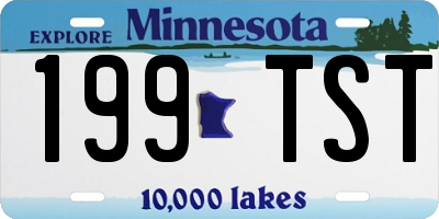 MN license plate 199TST