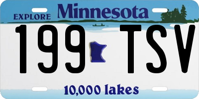 MN license plate 199TSV