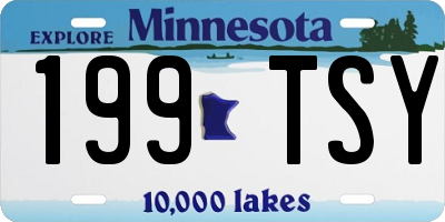 MN license plate 199TSY