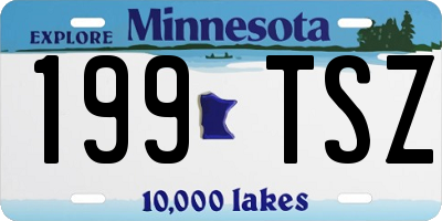 MN license plate 199TSZ