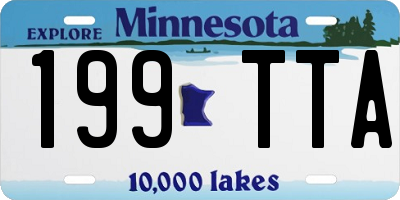 MN license plate 199TTA