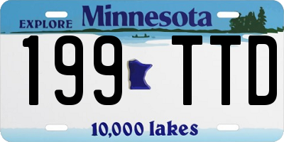 MN license plate 199TTD