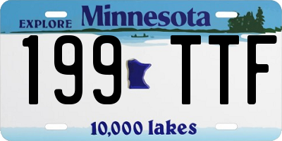 MN license plate 199TTF