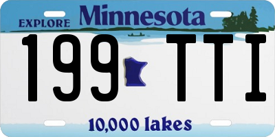 MN license plate 199TTI