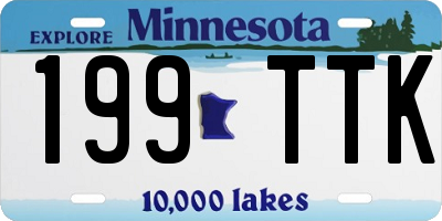MN license plate 199TTK