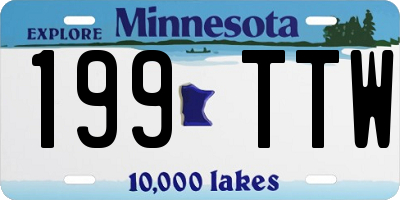 MN license plate 199TTW