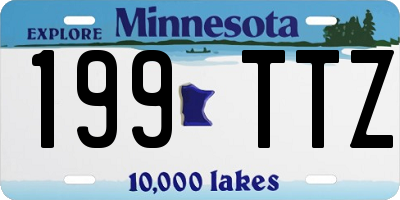 MN license plate 199TTZ