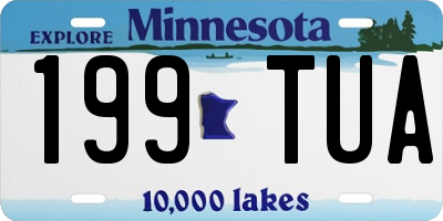 MN license plate 199TUA