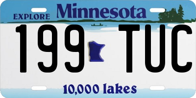 MN license plate 199TUC