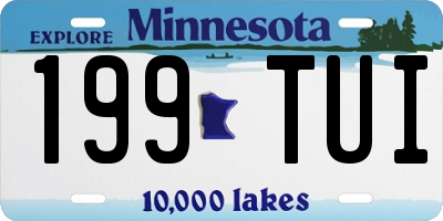 MN license plate 199TUI