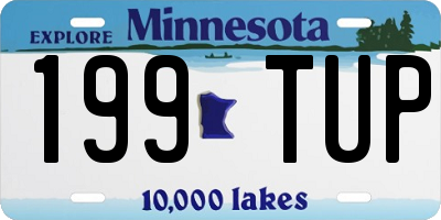 MN license plate 199TUP