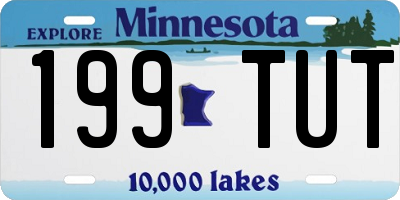 MN license plate 199TUT