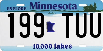 MN license plate 199TUU