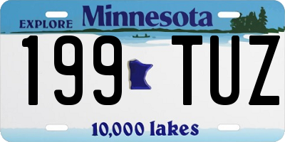 MN license plate 199TUZ