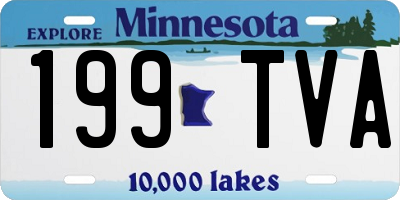 MN license plate 199TVA