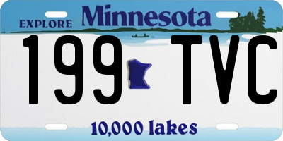 MN license plate 199TVC