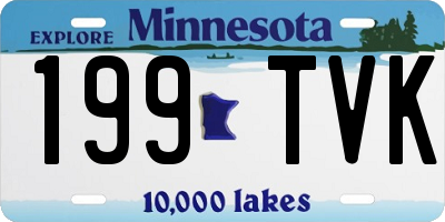 MN license plate 199TVK