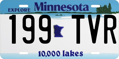 MN license plate 199TVR