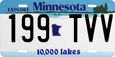 MN license plate 199TVV