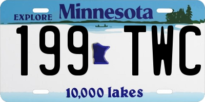 MN license plate 199TWC