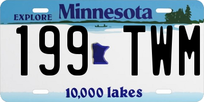 MN license plate 199TWM