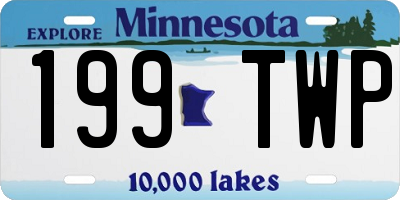 MN license plate 199TWP