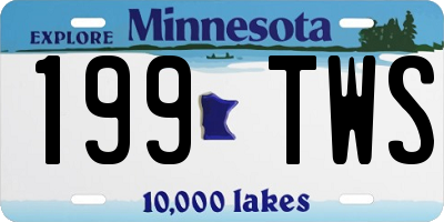 MN license plate 199TWS